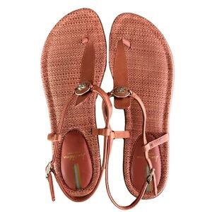 Sam Edelman Gigi Thong Sandals in a coral color, size 10.5.